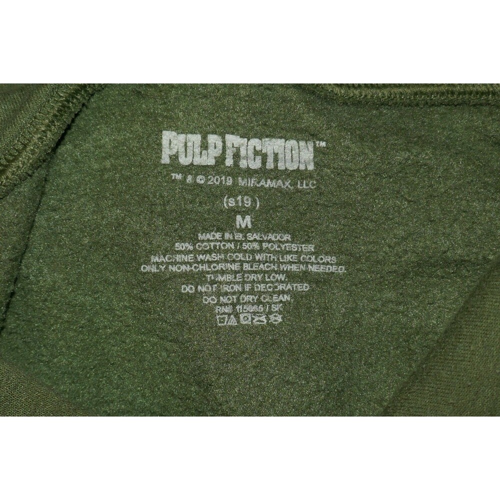 Urban Outfitters Tarantino's Pulp Fiction Puff Print Hoodie Sweatshirt Size M - Picture 13 of 13